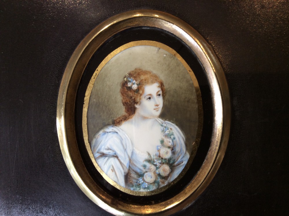 A 19thC miniature portrait