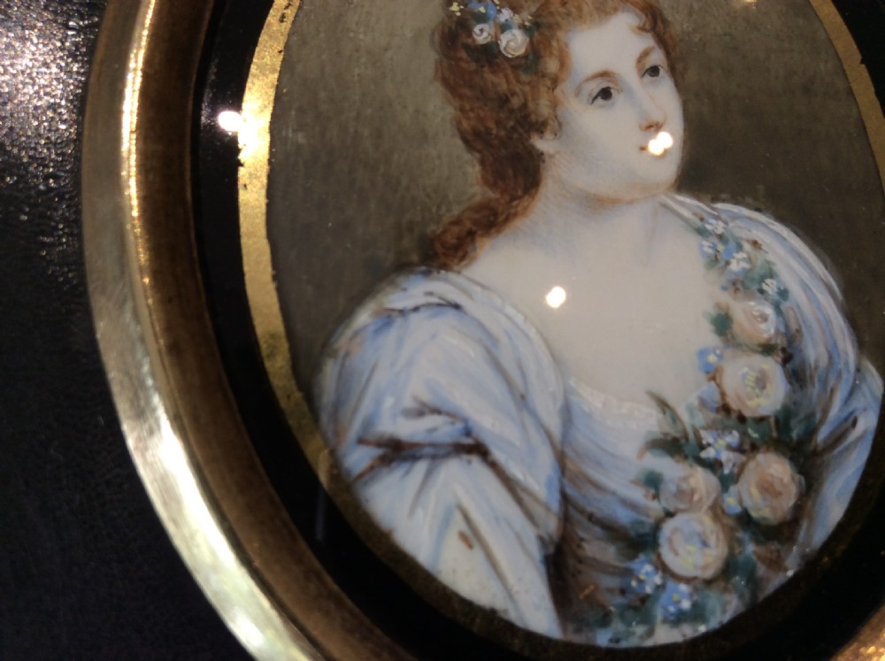 A 19thC miniature portrait View V