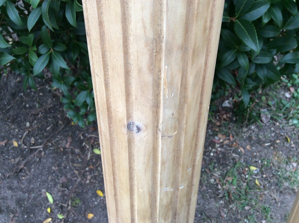 A pair of late 19thC pine pilasters View VI