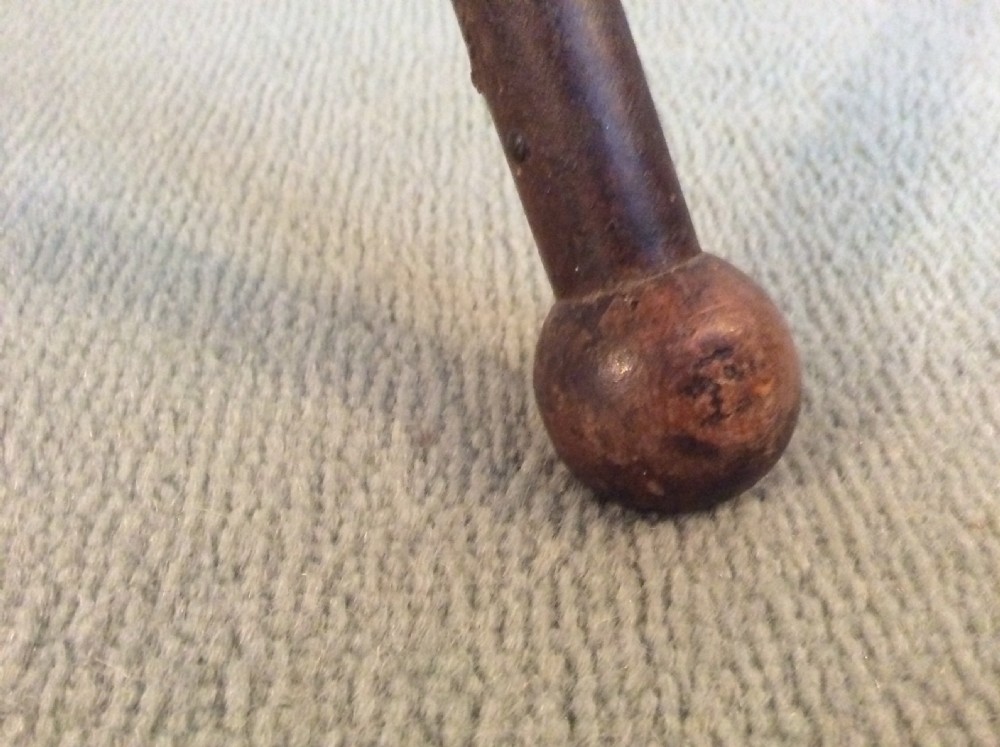 A folding leather campaign stool View IV