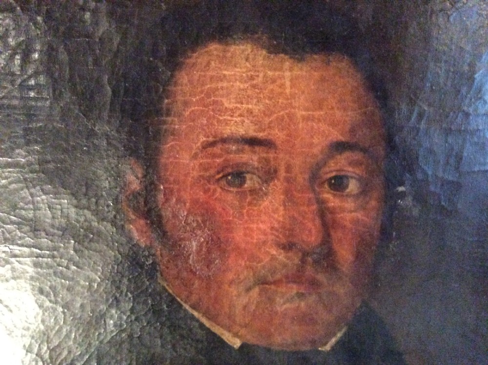 A 19thC large oil portrait  View II