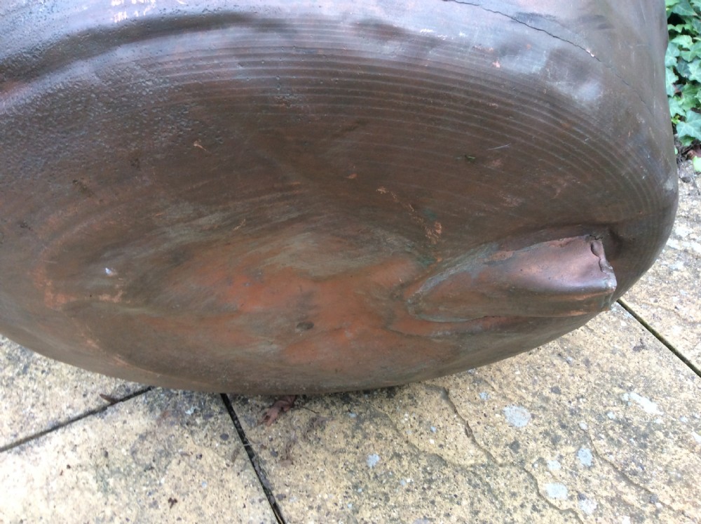 A French copper cheese vat planter View IV