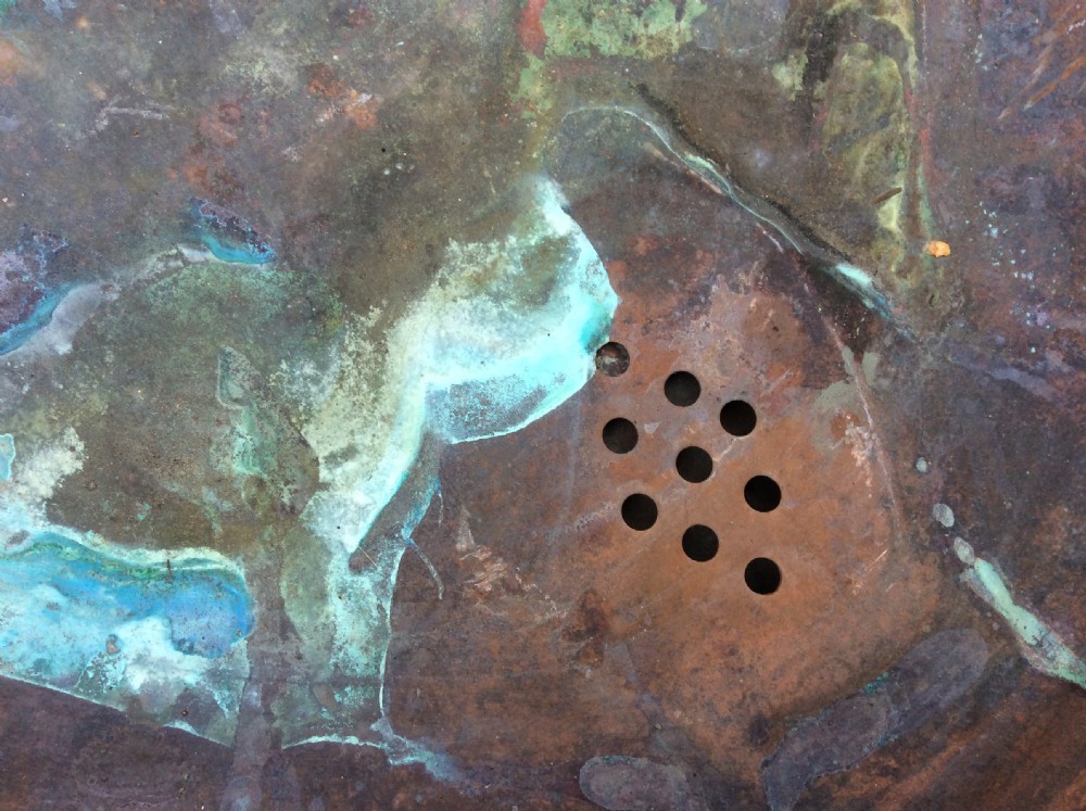A French copper cheese vat planter View V