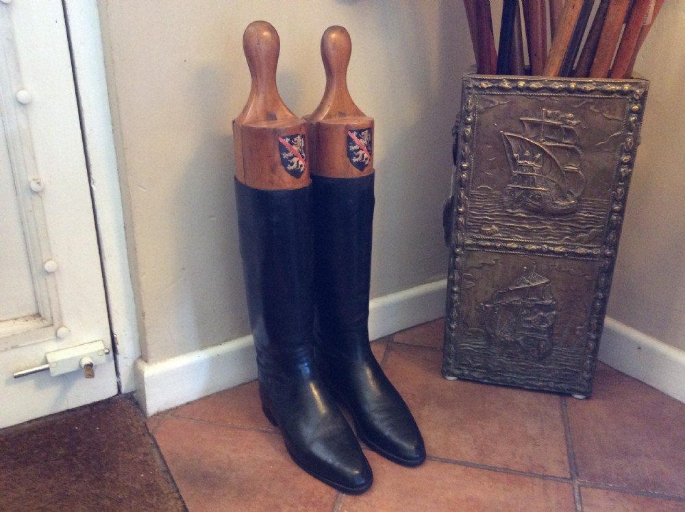 A pair of decorative riding boots View II