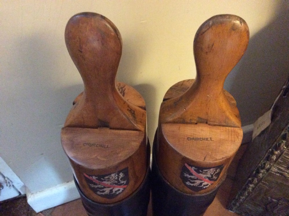 A pair of decorative riding boots View III