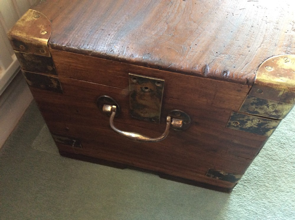 A 19thC Camphor wood campaign trunk View VI