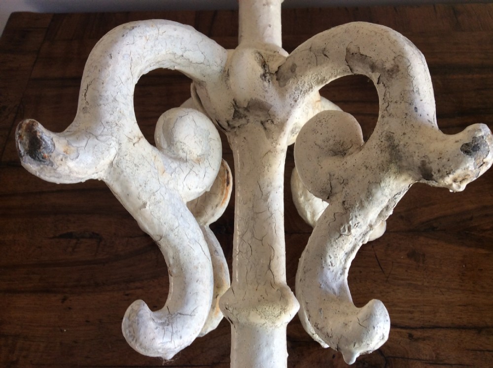 A pair of 19thC cast iron gate finials View V