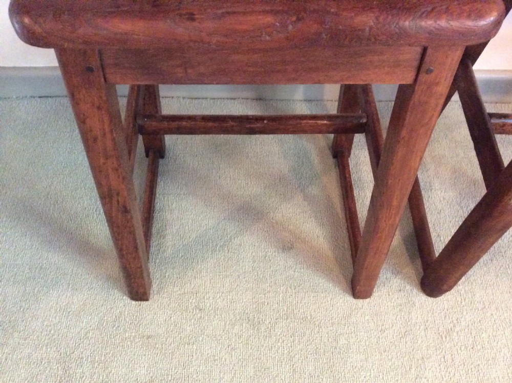 A pair of early 20thC machinists stools View IV