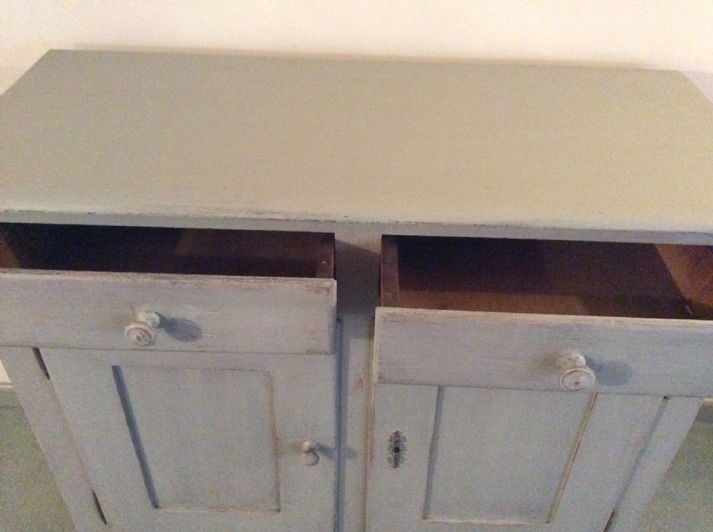 A 19thC French painted Cupboard View III