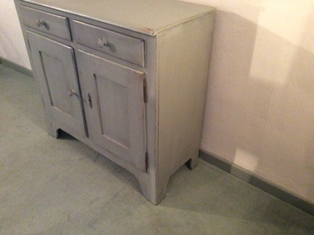 A 19thC French painted Cupboard View VI