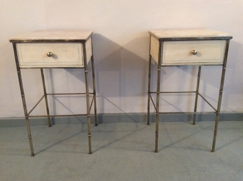 A pair of French Deco bedside stands View IV