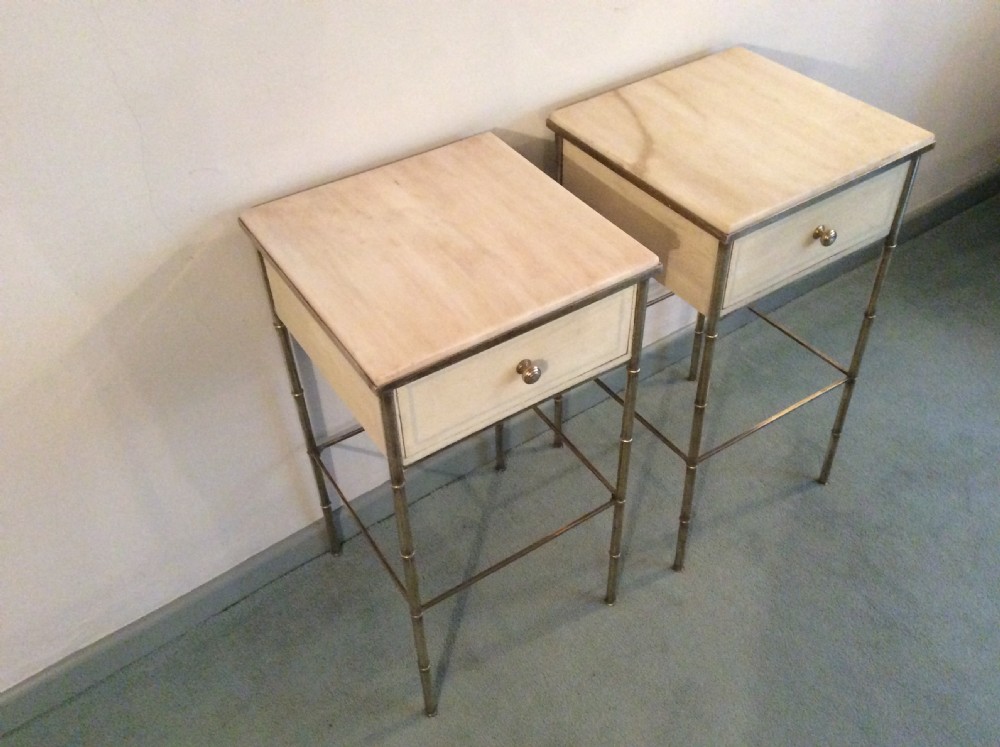 A pair of French Deco bedside stands View XIII