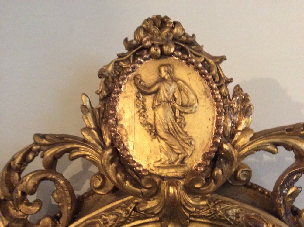 A gilded Victorian girondole mirror View III