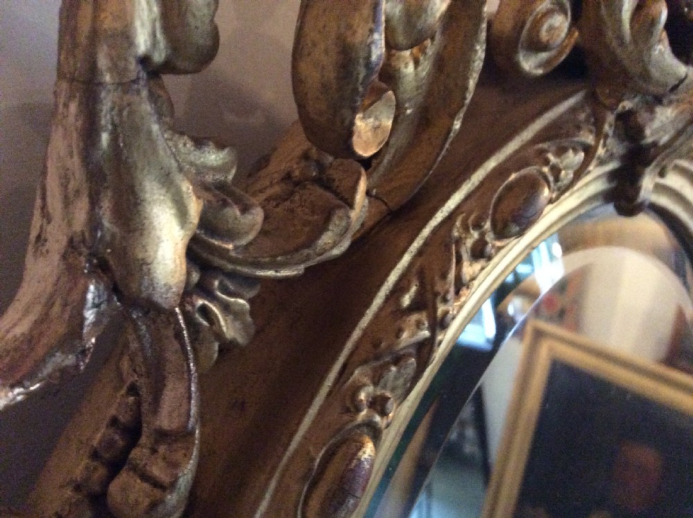 A gilded Victorian girondole mirror View V