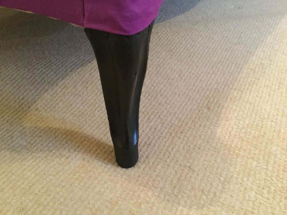 A 19thC English button back sofa View III