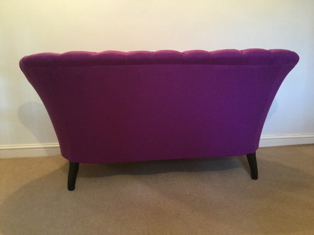 A 19thC English button back sofa View V