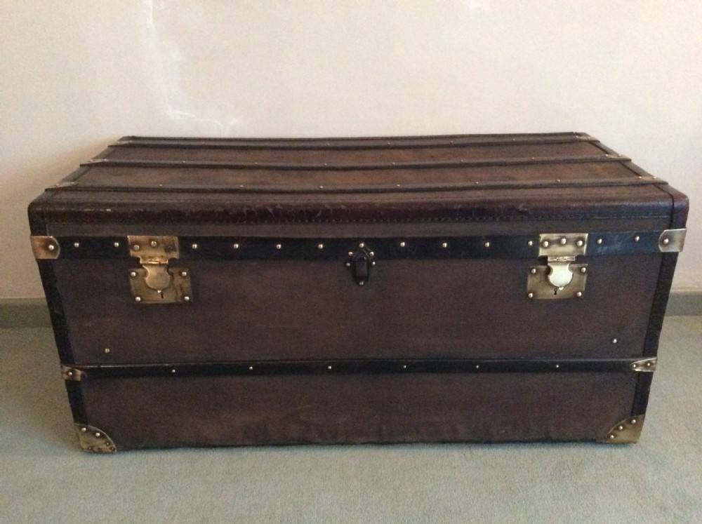 A large French travelling trunk
