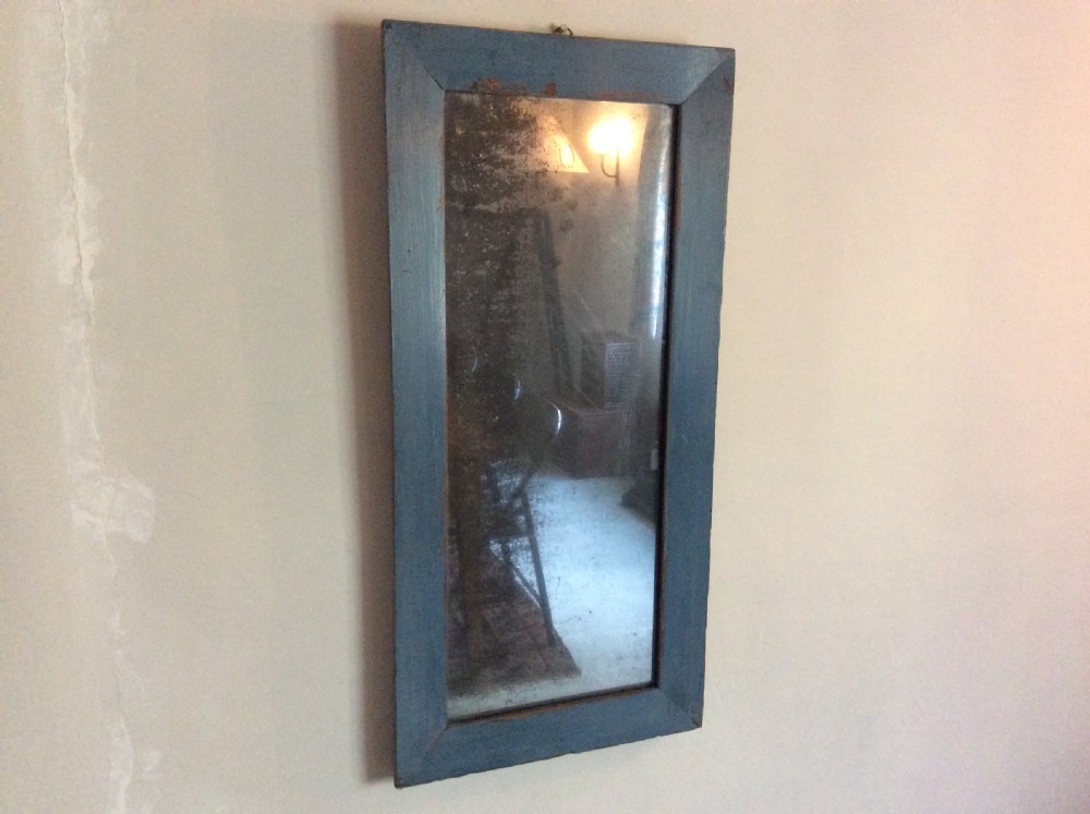 A 19thC French rustic wall mirror