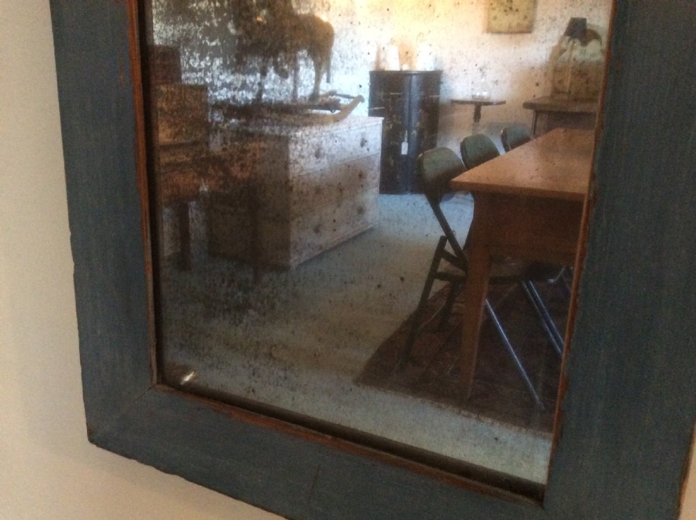 A 19thC French rustic wall mirror View III