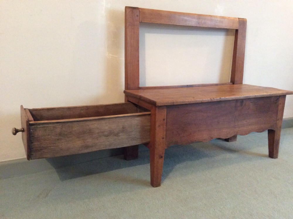 A French cherry inglenook bench View II