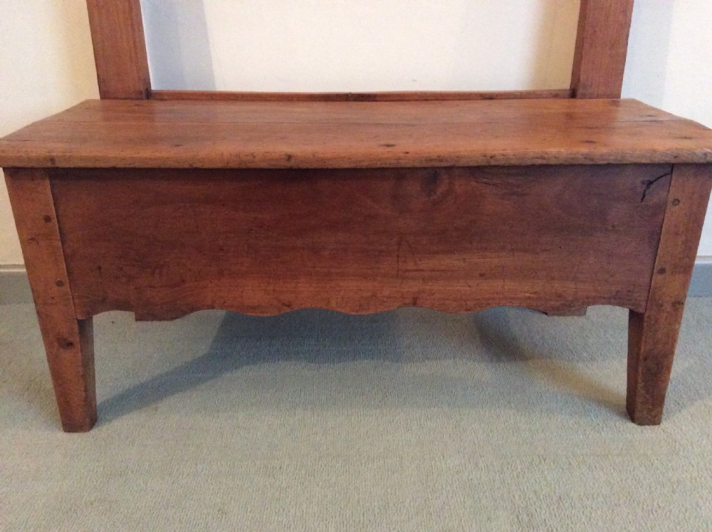 A French cherry inglenook bench View III