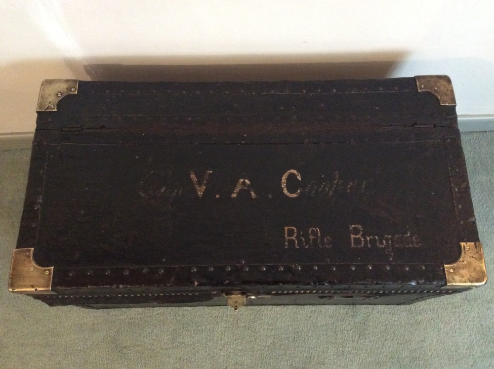 A 19thC military campaign trunk View V