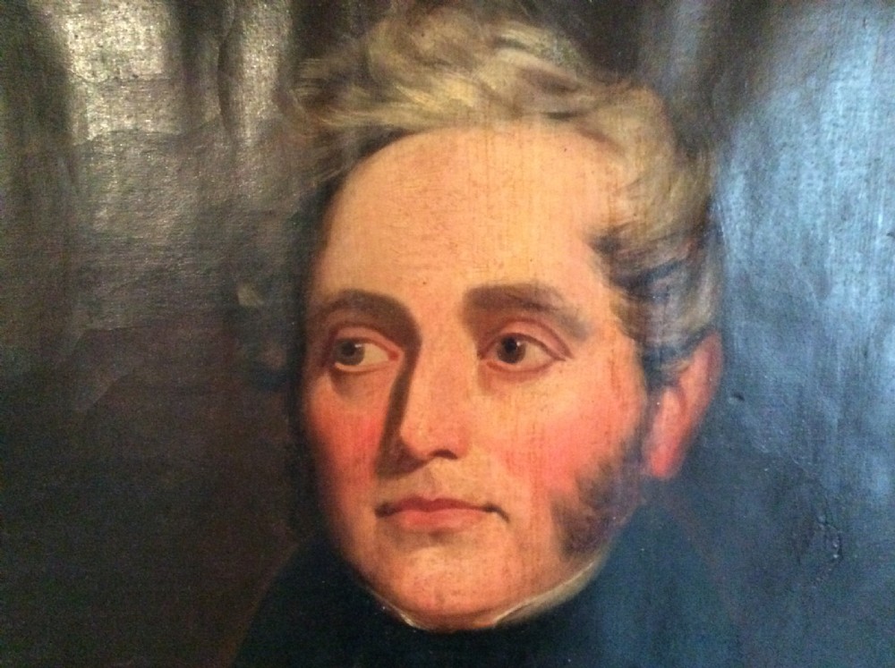 A large unframed portrait of a Gentleman View II