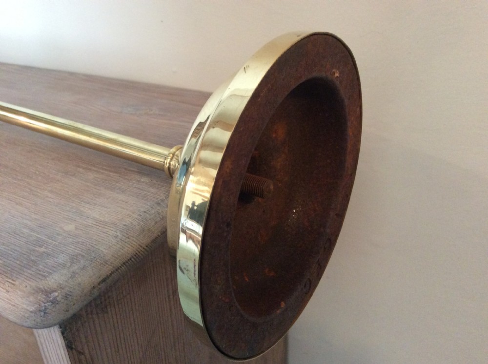 An Edwardian adjustable brass reading lamp View V