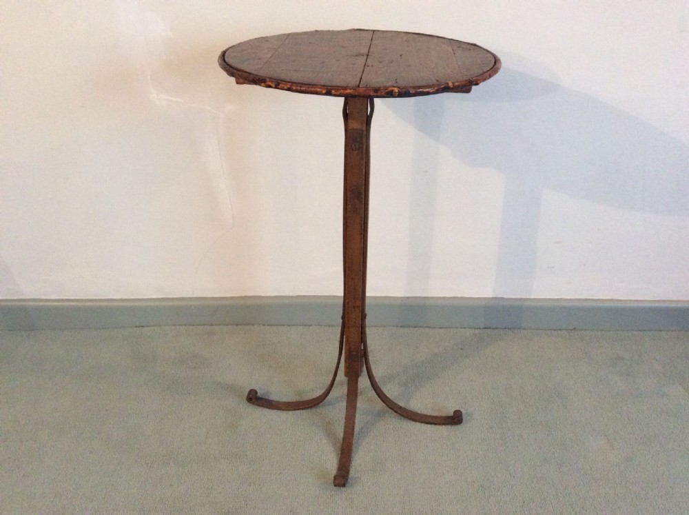 A primitive French wine table
