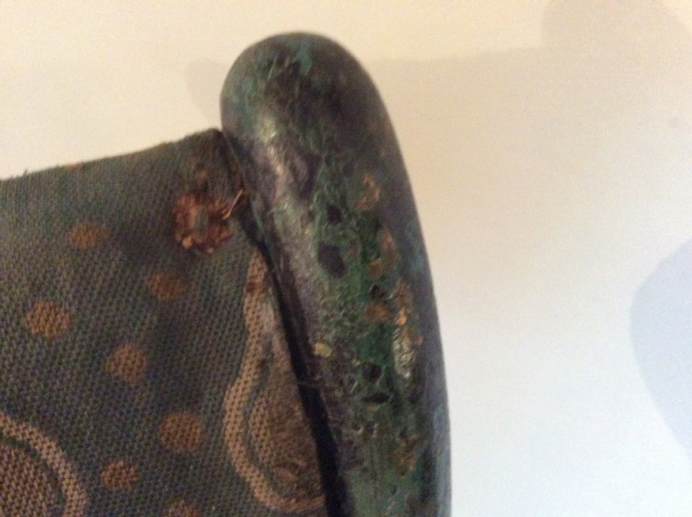 A Regency faux bamboo campaign chair View III