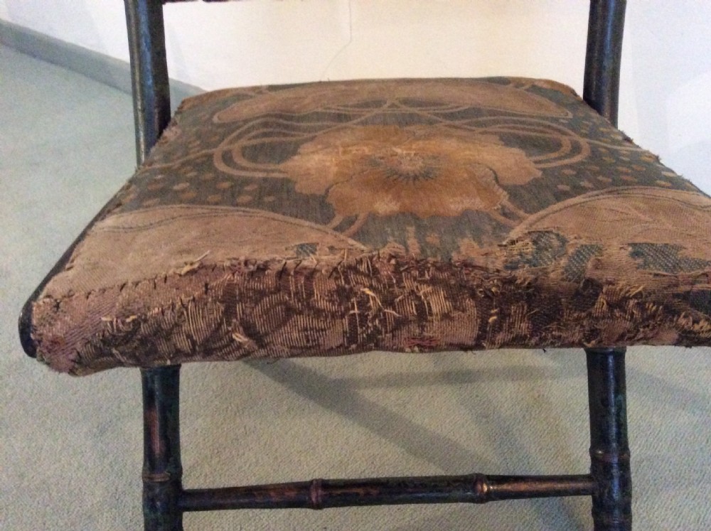 A Regency faux bamboo campaign chair View IV
