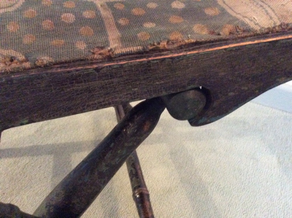 A Regency faux bamboo campaign chair View VI