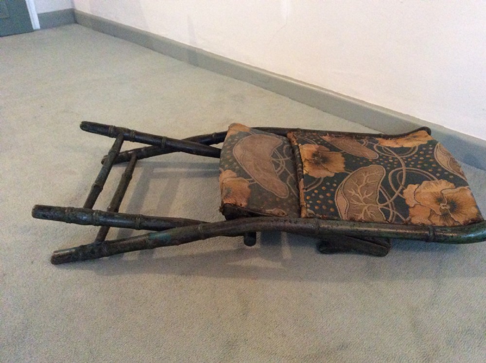 A Regency faux bamboo campaign chair View X