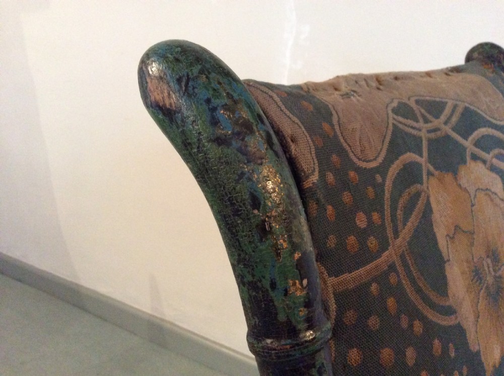 A Regency faux bamboo campaign chair View XI