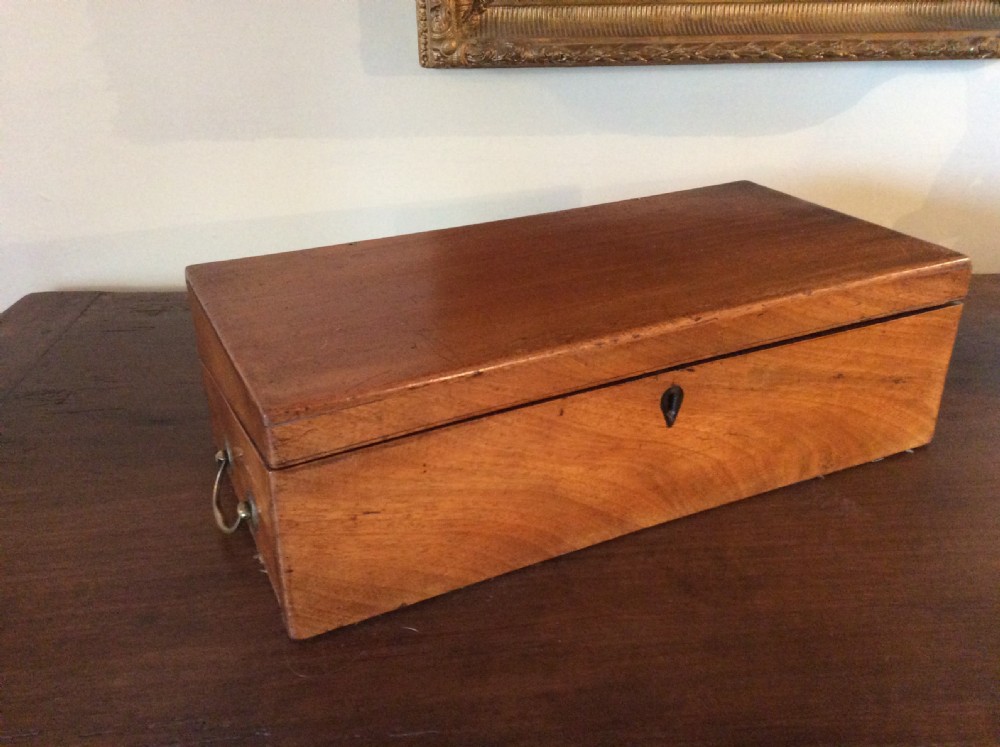 A Georgian writing slope with book rest