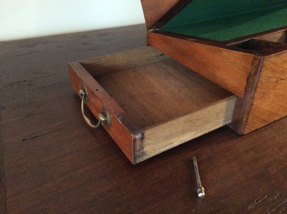 A Georgian writing slope with book rest View IV