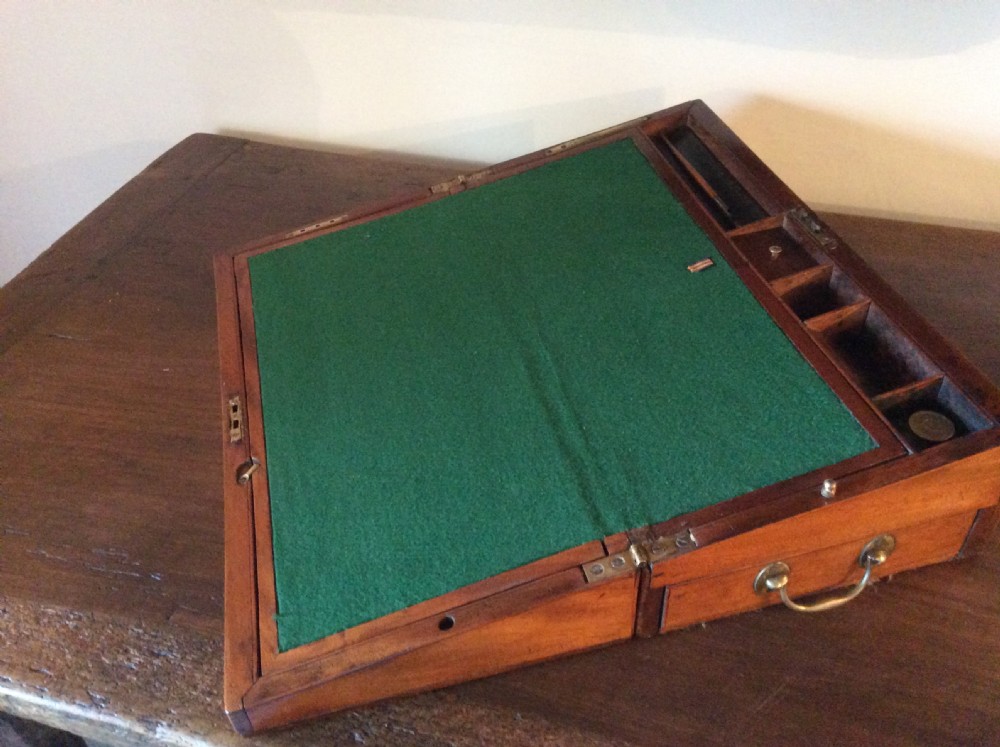 A Georgian writing slope with book rest View V