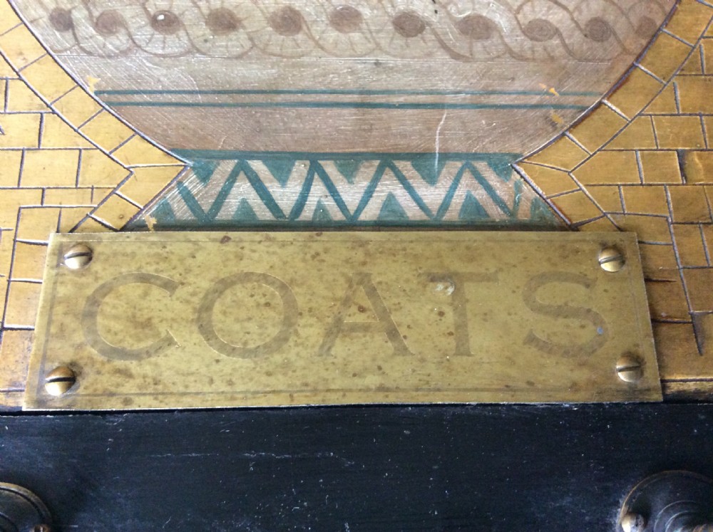 An early 20thC gilded coat hook rail View VII