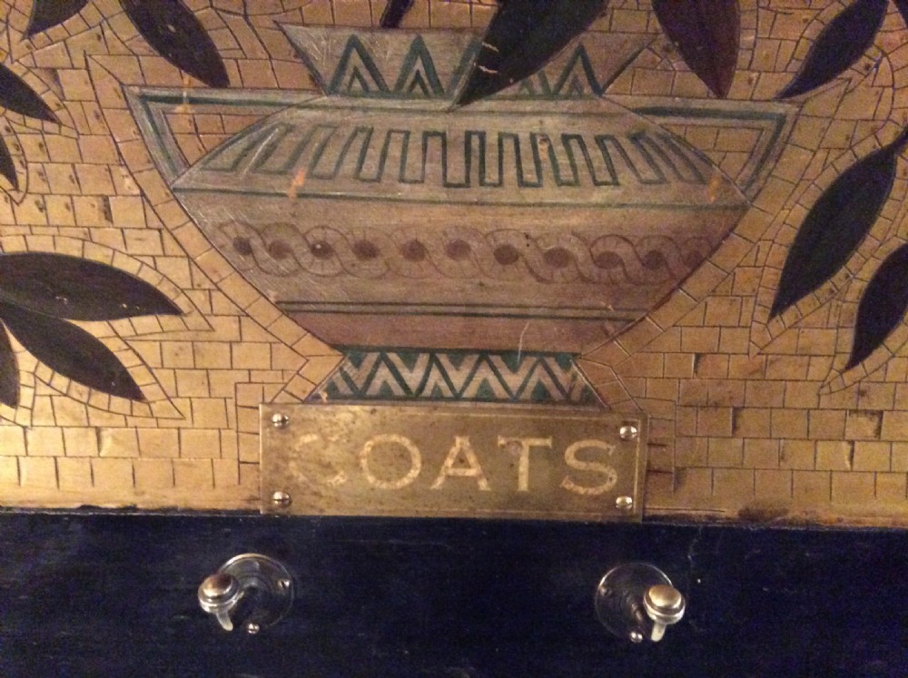 An early 20thC gilded coat hook rail View X
