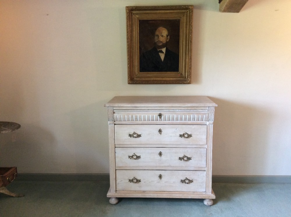 A Scandinavian lime waxed chest View II