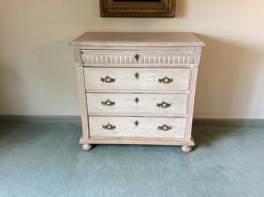 A Scandinavian lime waxed chest View III