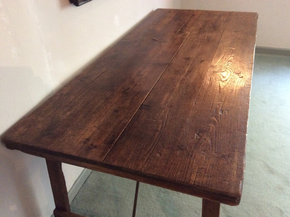 A French folding trestle dining table View IV