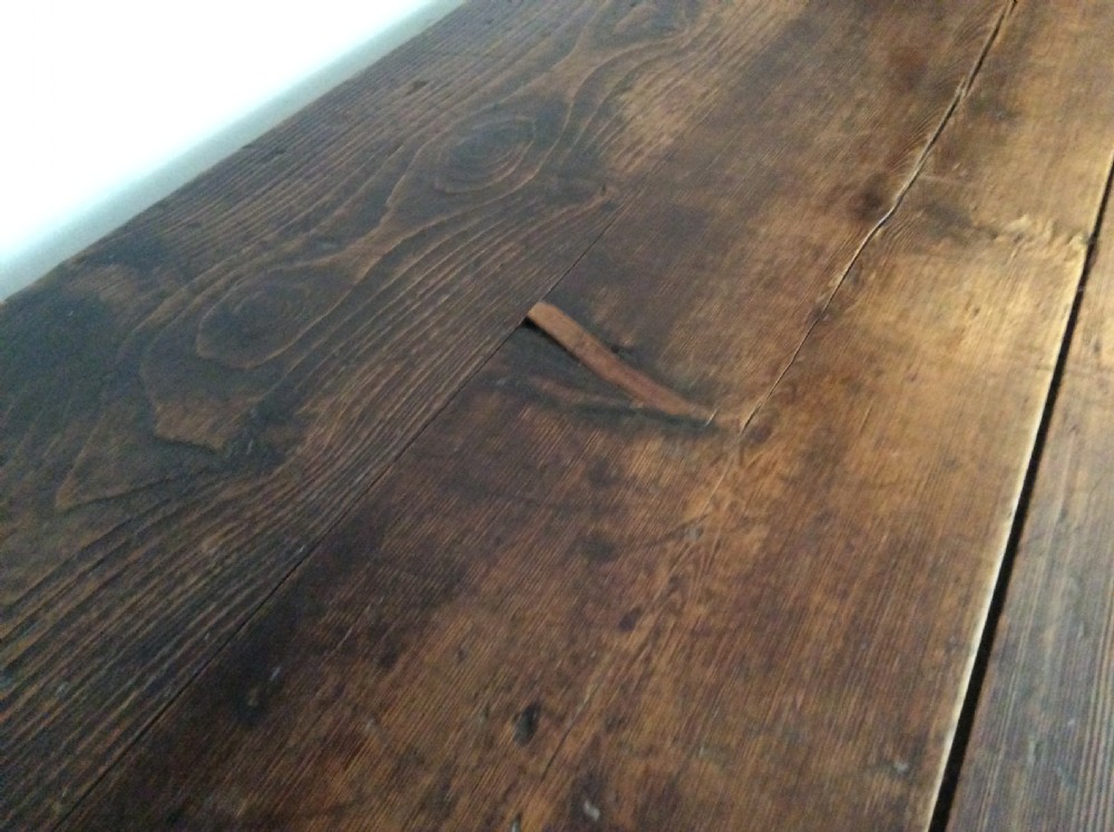 A French folding trestle dining table View V