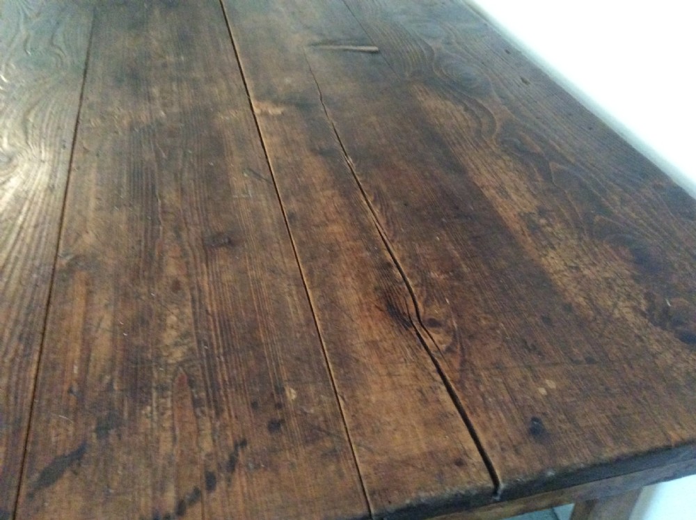 A French folding trestle dining table View VI