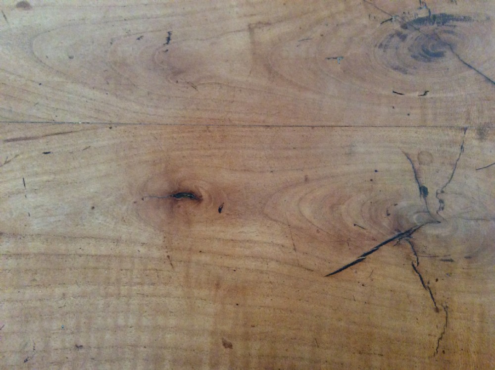 A fine all cherry French farm house dining table View IX