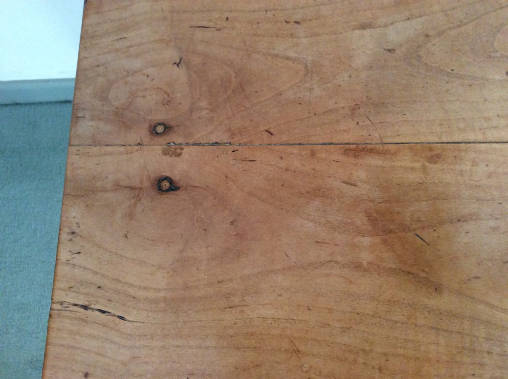A fine all cherry French farm house dining table View X