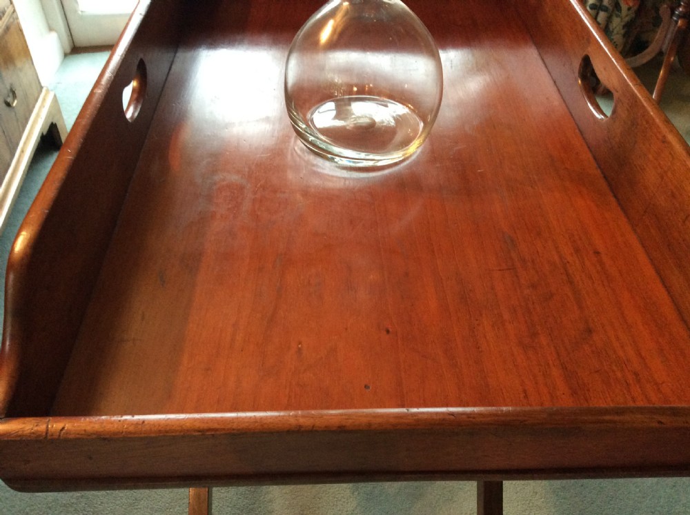 A late Georgian butlers tray on stand View IV