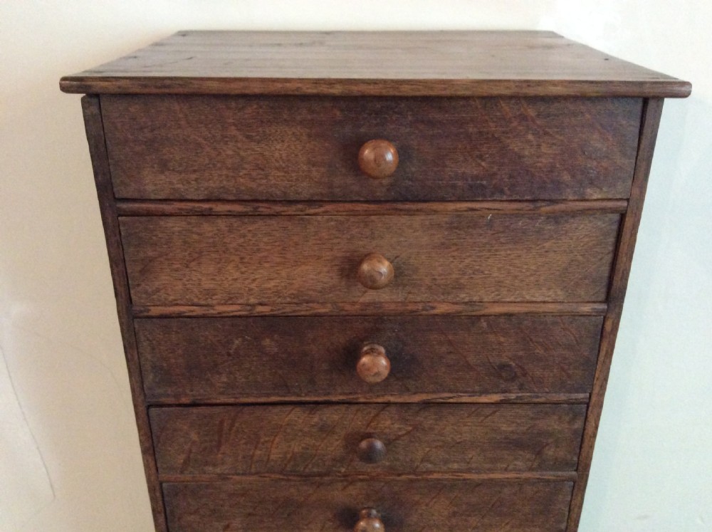 A French 12 drawer slim collectors chest View V