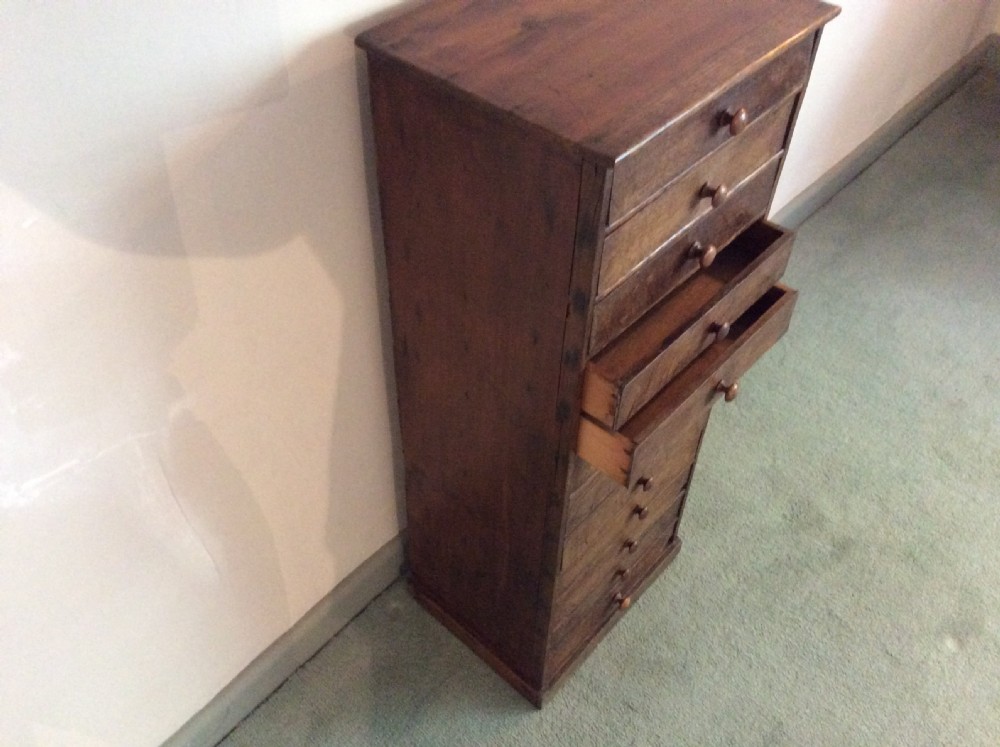 A French 12 drawer slim collectors chest View VIII