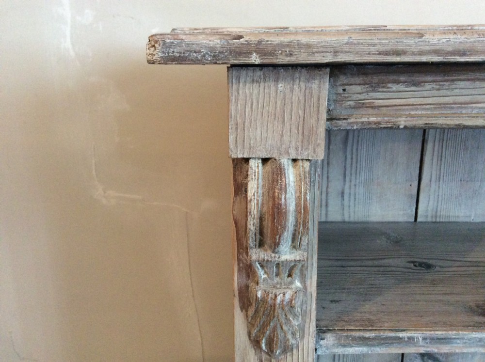 A  small 19thC limed pine bookcase View IV